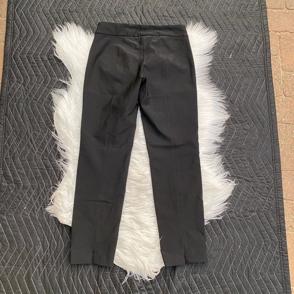 Theory Straight Leg Black Stretch Dress Pants Career - Picture 3 of 4